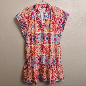 THML Multicolor Tile Print Dress